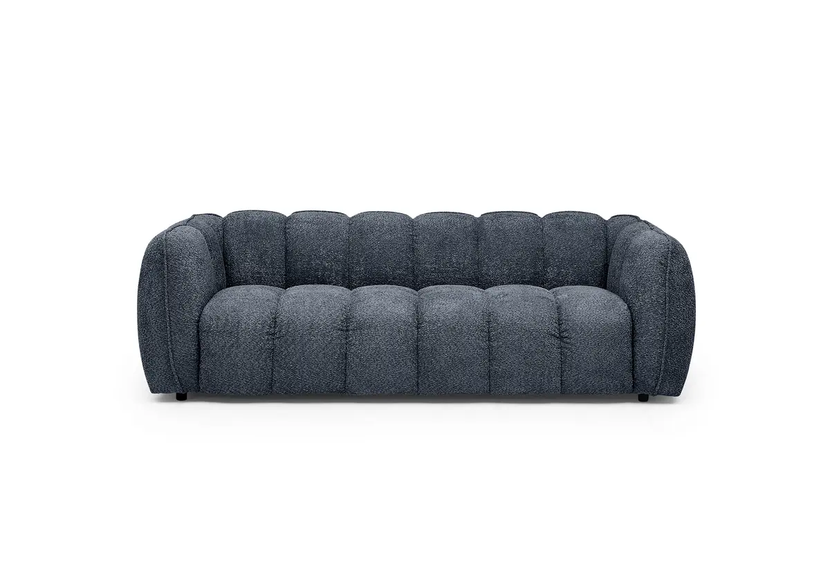 Megasofa - 2-Sitzer, Stoff, Eisblau