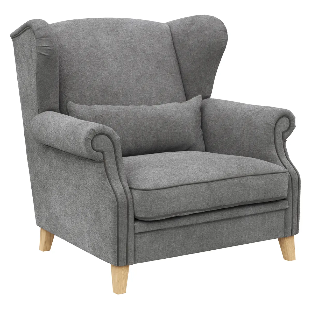 Sessel Mapleton - Stoff, Anthrazit