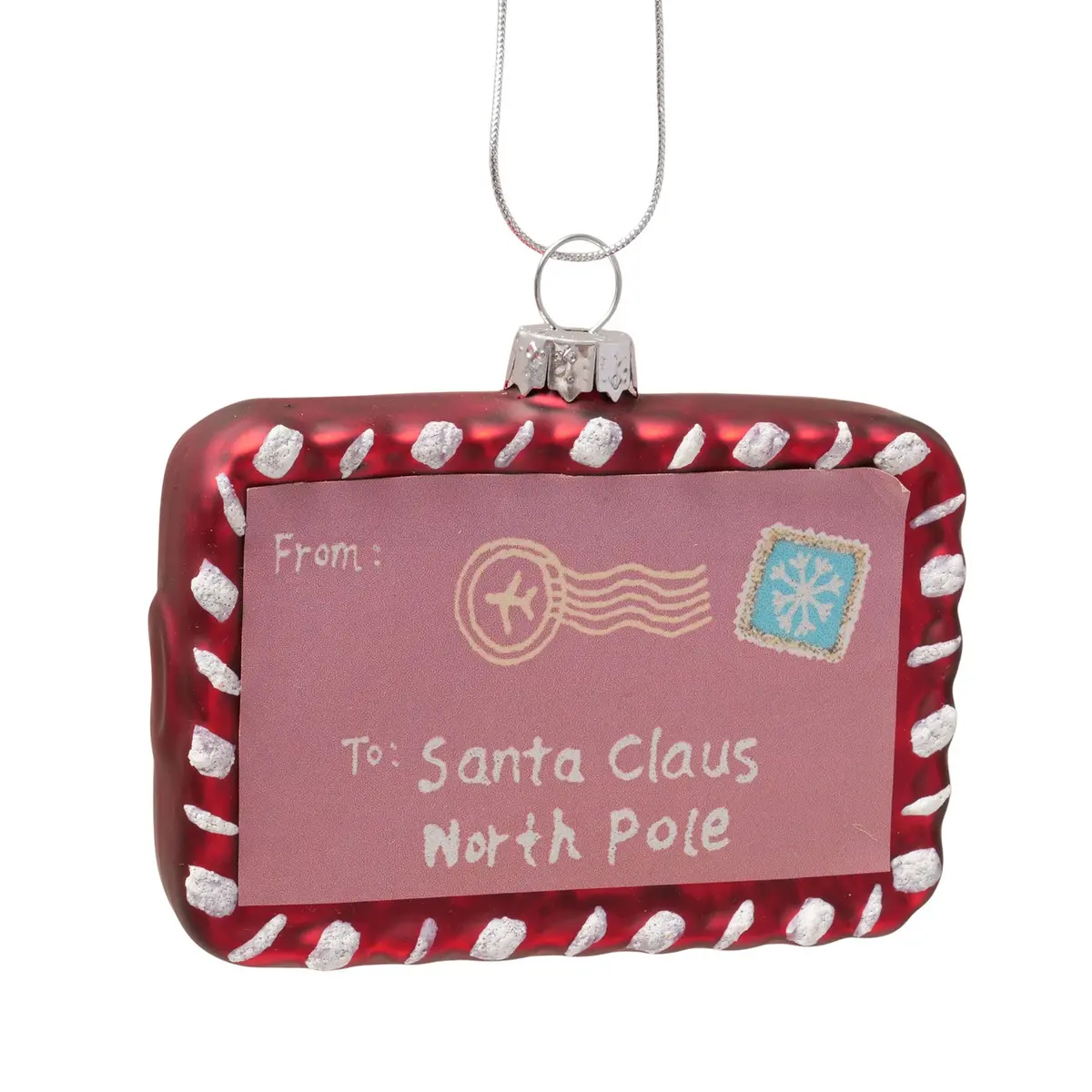 Weihnachtshänger - BHT ca. 9x6x2,5 cm, Rot