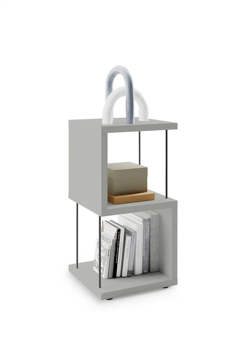 Regal - B ca. 33 cm, Kreidegrau