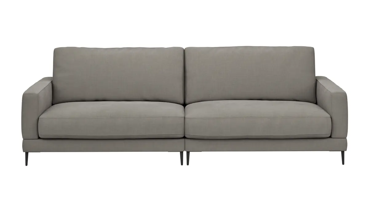 Sofa Janne - 3-Sitzer, Stoff, Grau