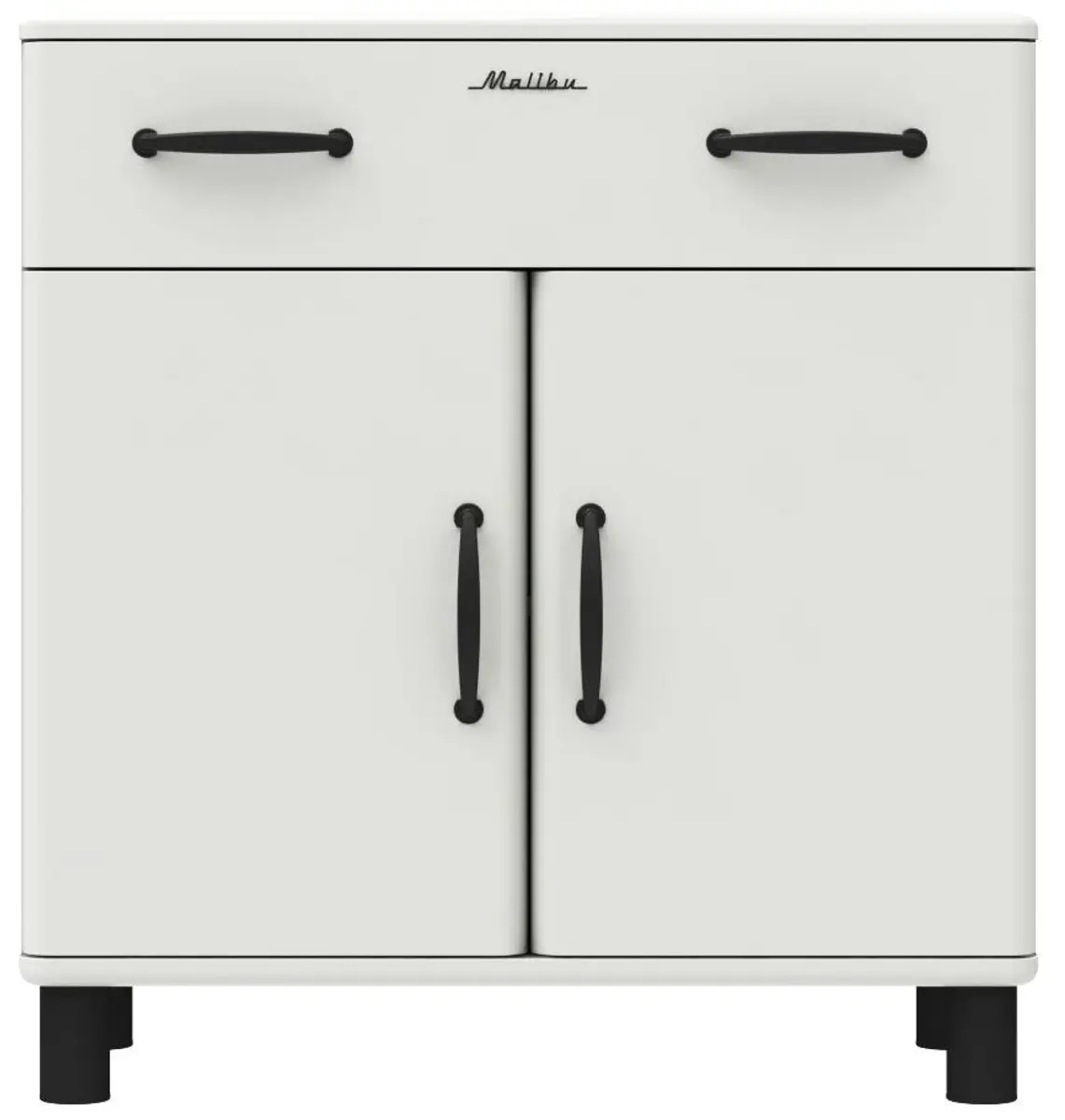 Kommode - B ca. 86 cm, Weiß