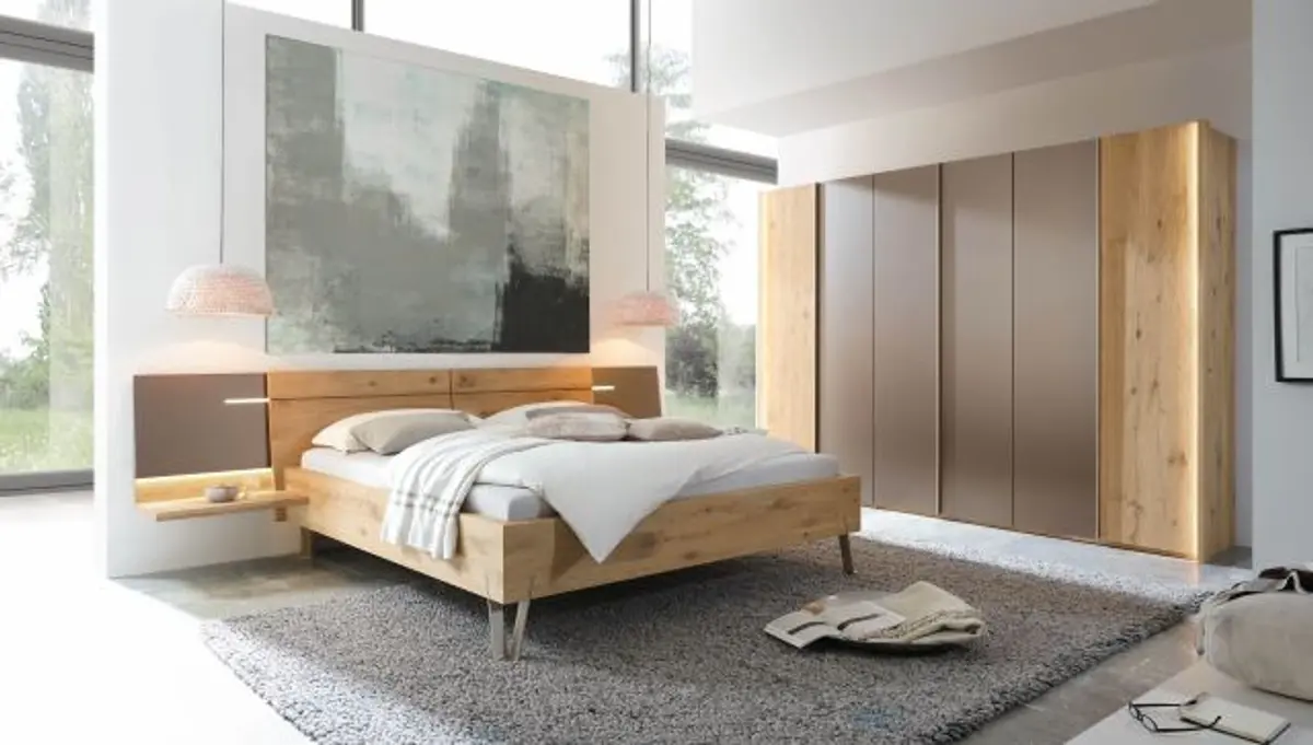 Schlafzimmer - Wildeiche, Massiv