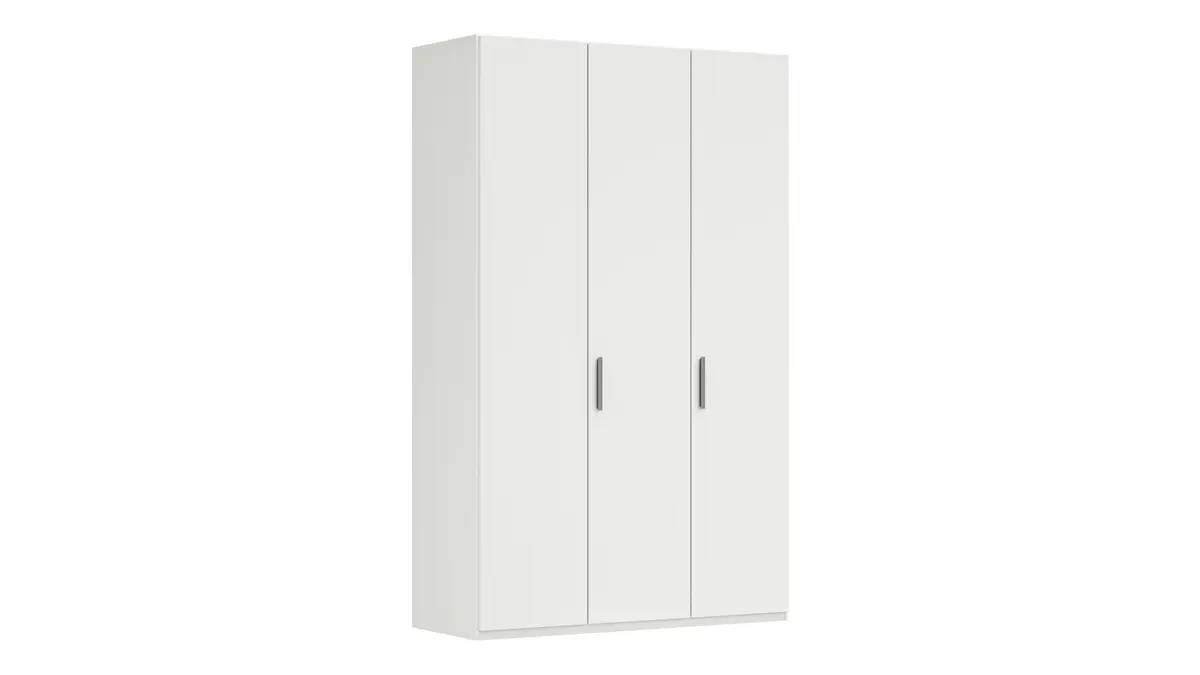 Drehtürenschrank Viana - B. ca. 151 cm, Lack, Weiß