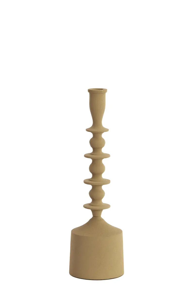 Kerzenleuchter - DH ca. 10x34,5 cm, Beige