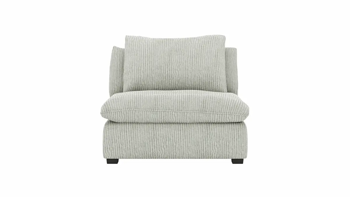 Sessel Ulf - Cord, Hellgrau