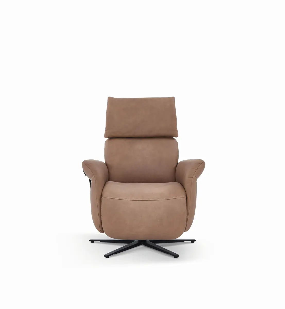 Sessel - Relaxfunktion motorisch, Leder, Braun