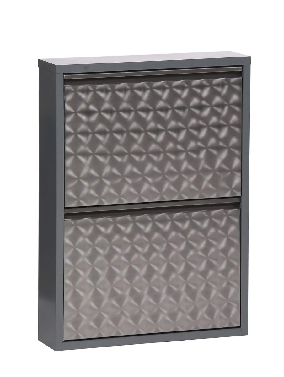 Schuhschrank - B ca. 50 cm, Dunkelgrau