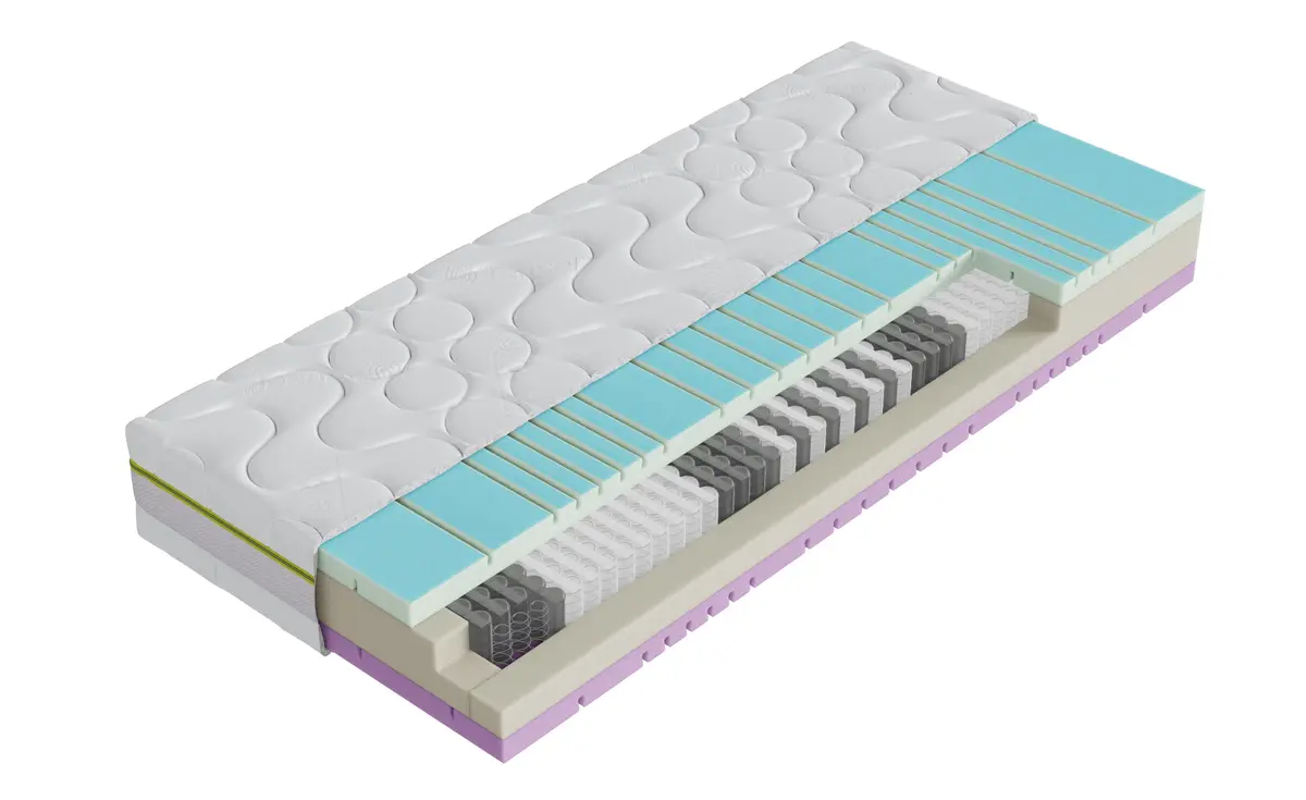 Tonnentaschenfederkernmatratze Natura Alpin Aqua Cool TFK 90x200cm, H2 medium