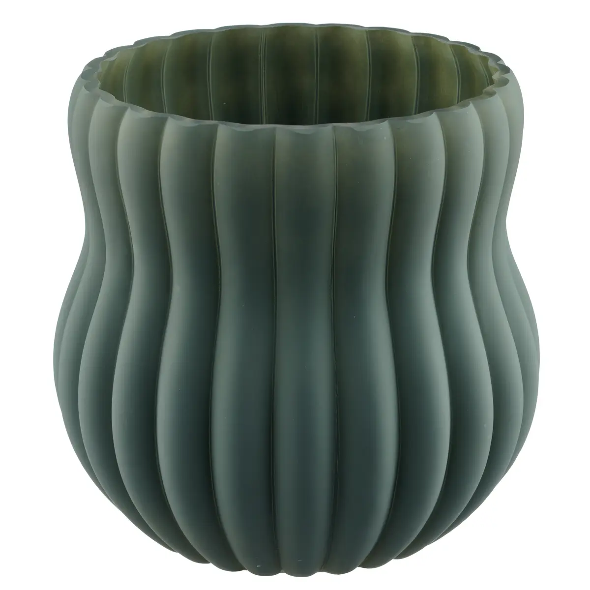 Deko-Vase - HØ ca. 19x19 cm, Opalgrün