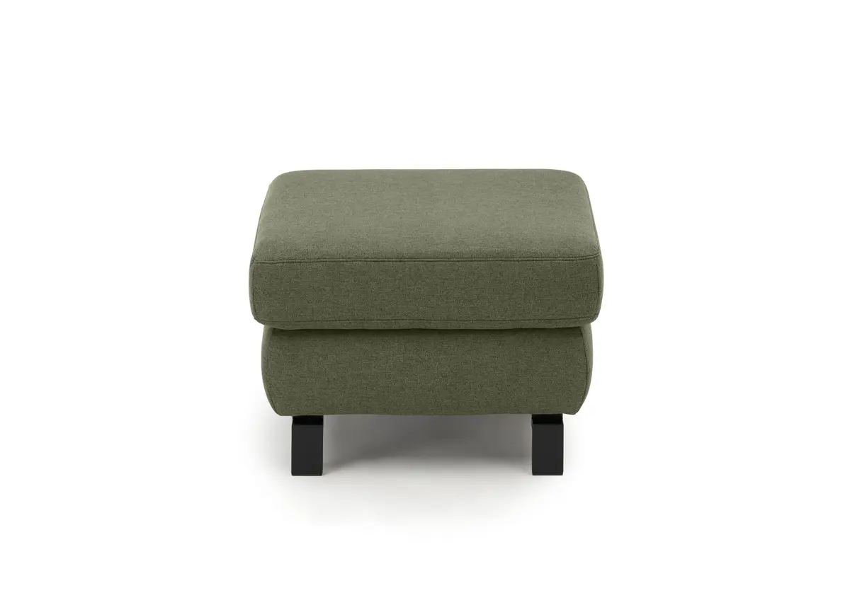 Hocker CALM PLUS 2.0 - BL ca. 66x66 cm, Stoff, Olive