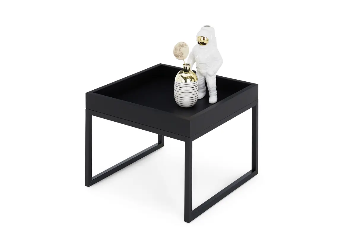 Couchtisch - LB ca. 49x49 cm, Schwarz