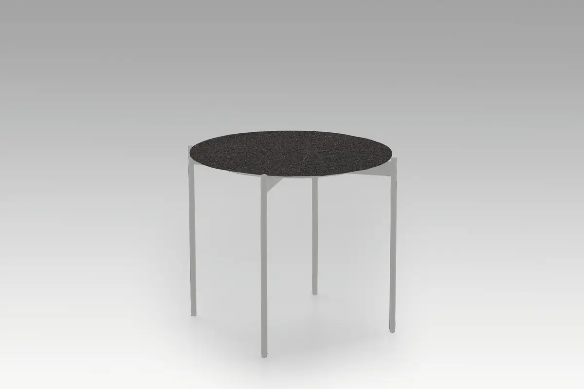 Couchtisch - D. ca. 55 cm, Keramik, Basalt