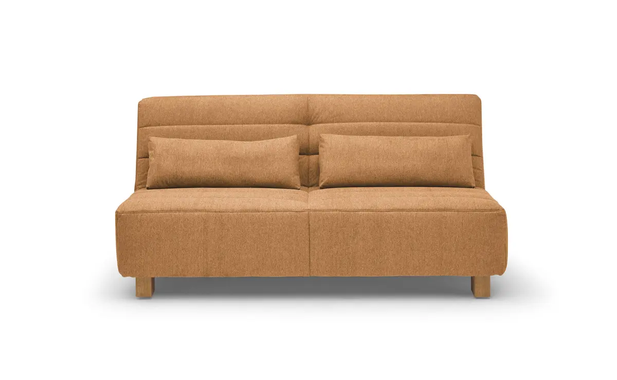 Funktionssofa EASY Optik D - 2-Sitzer, 180 cm inkl. Schlaffunktion, Stoff, Gelb