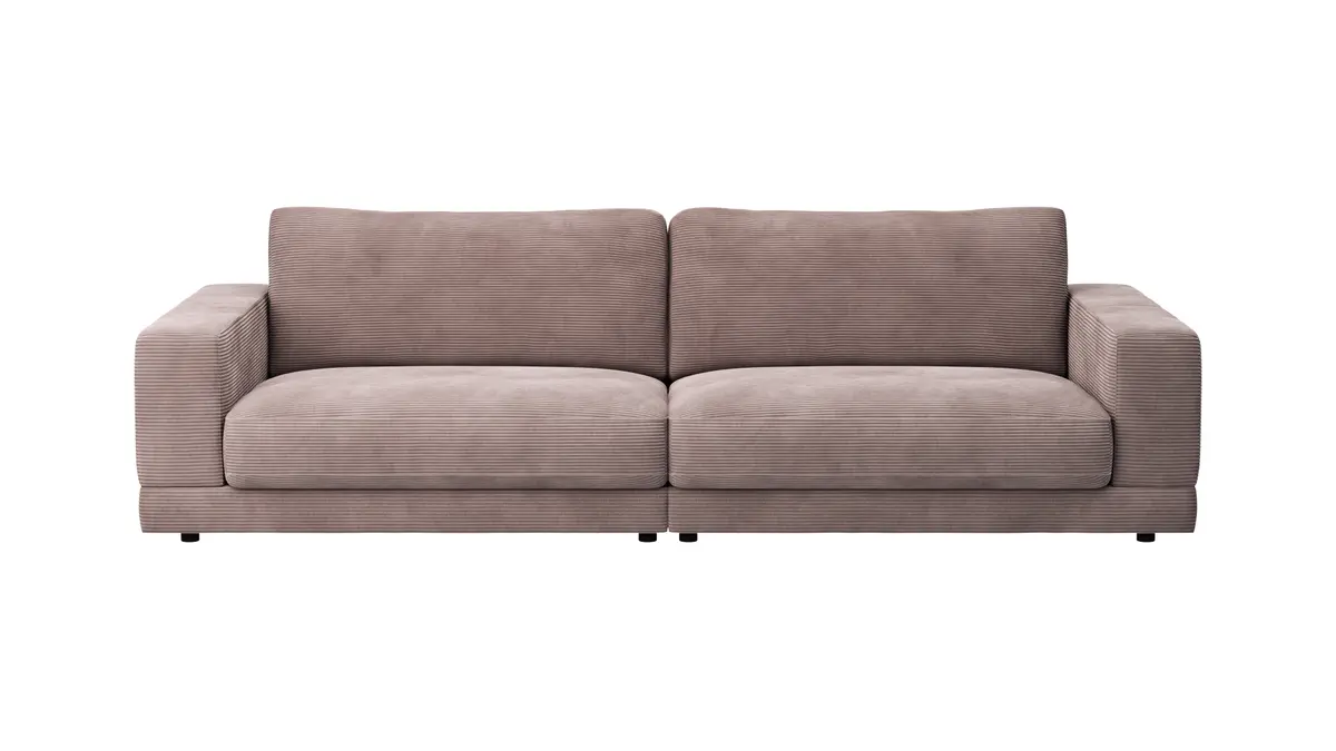 Sofa Juni - 3-Sitzer, Cord, Altrosa