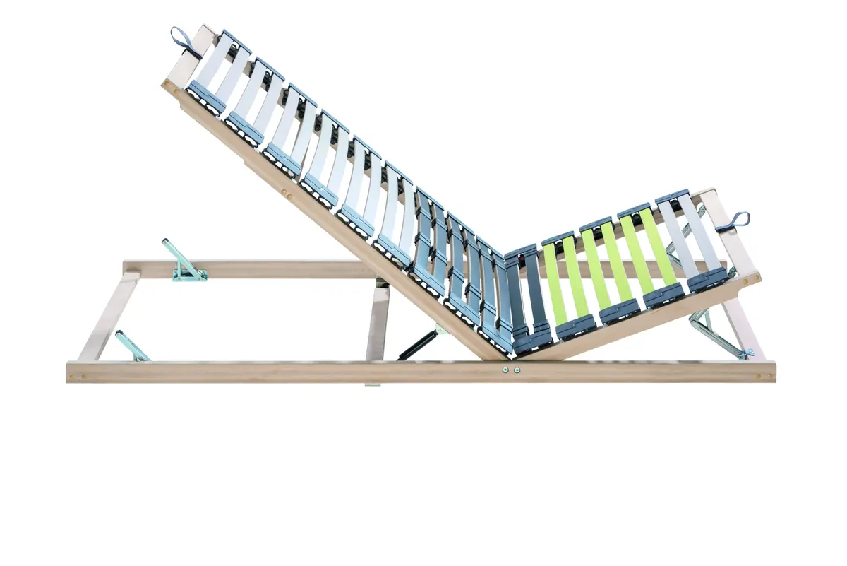 Lattenrost goodnight - 80x200cm, Kopf-/Fußteil manuell verstellbar mit Gasdruckfeder