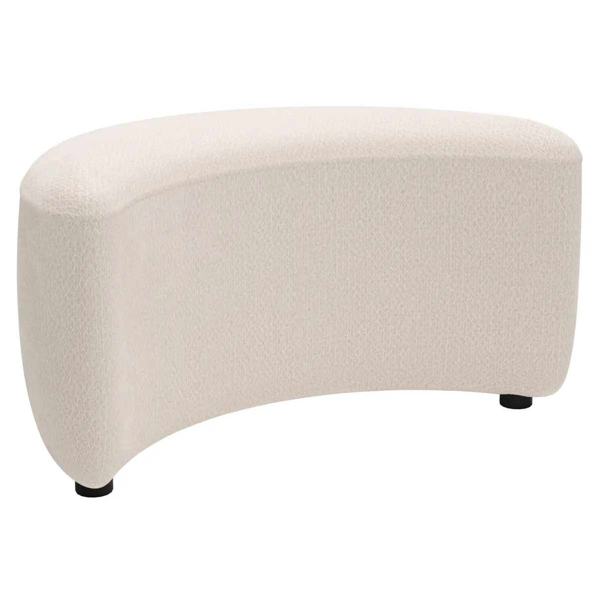 Anstellhocker Karasu - Stoff, Creme