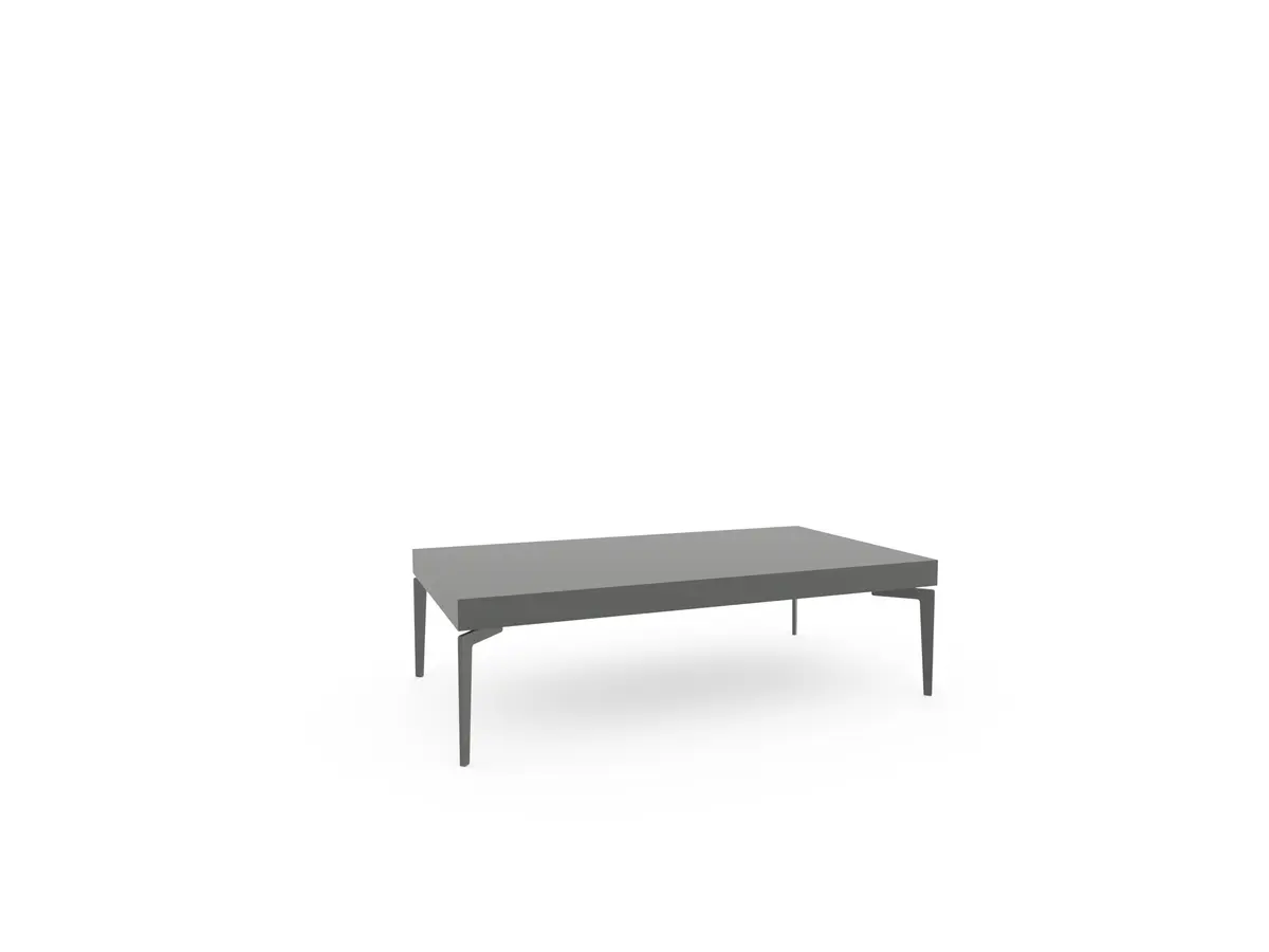 Couchtisch Loretto - LHB ca. 110x32x60x cm, Lack, Anthrazit