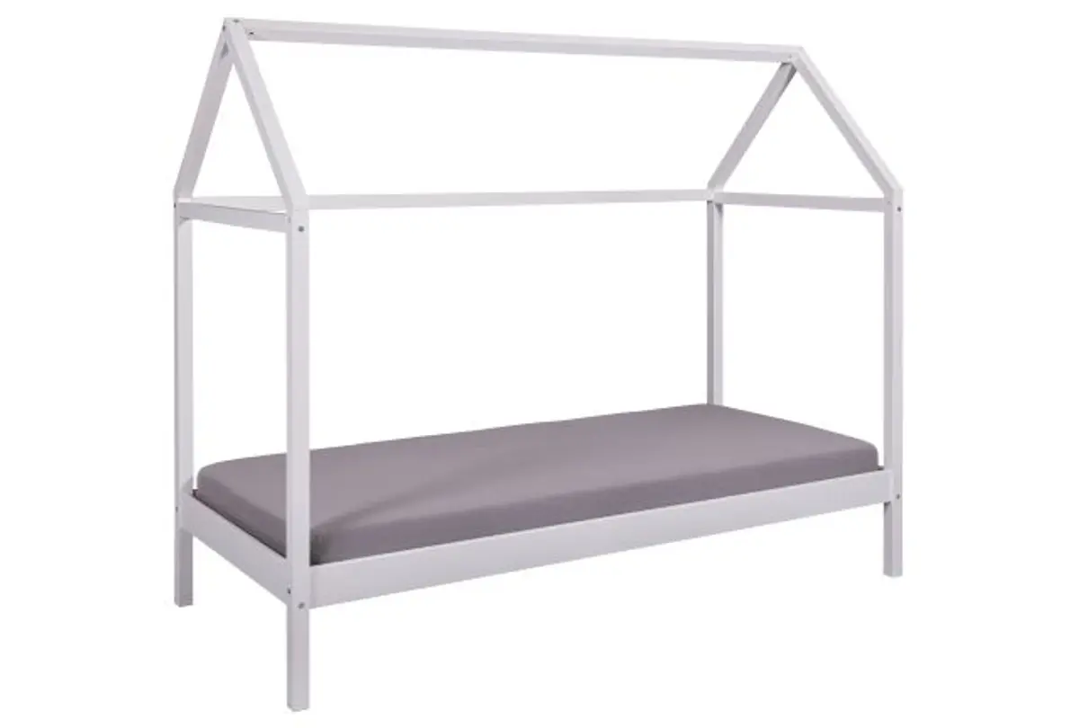 Bettgestell - Liegefläche ca. 90x200 cm, Weiß