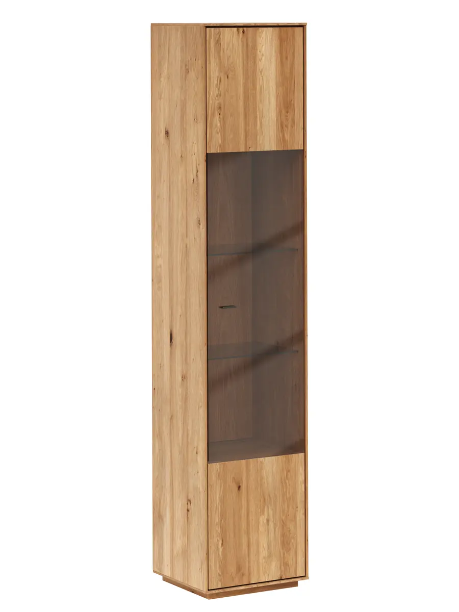 Vitrine Saratoga - rechts, Wildeiche massiv, natur geölt