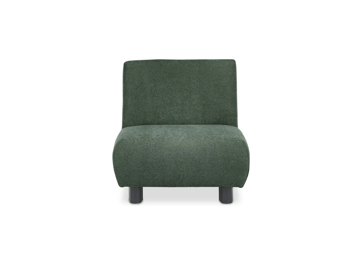  Faltsessel EBBY - ohne Armlehne inkl. Schlaffunktion, Stoff, Dunkelgrün