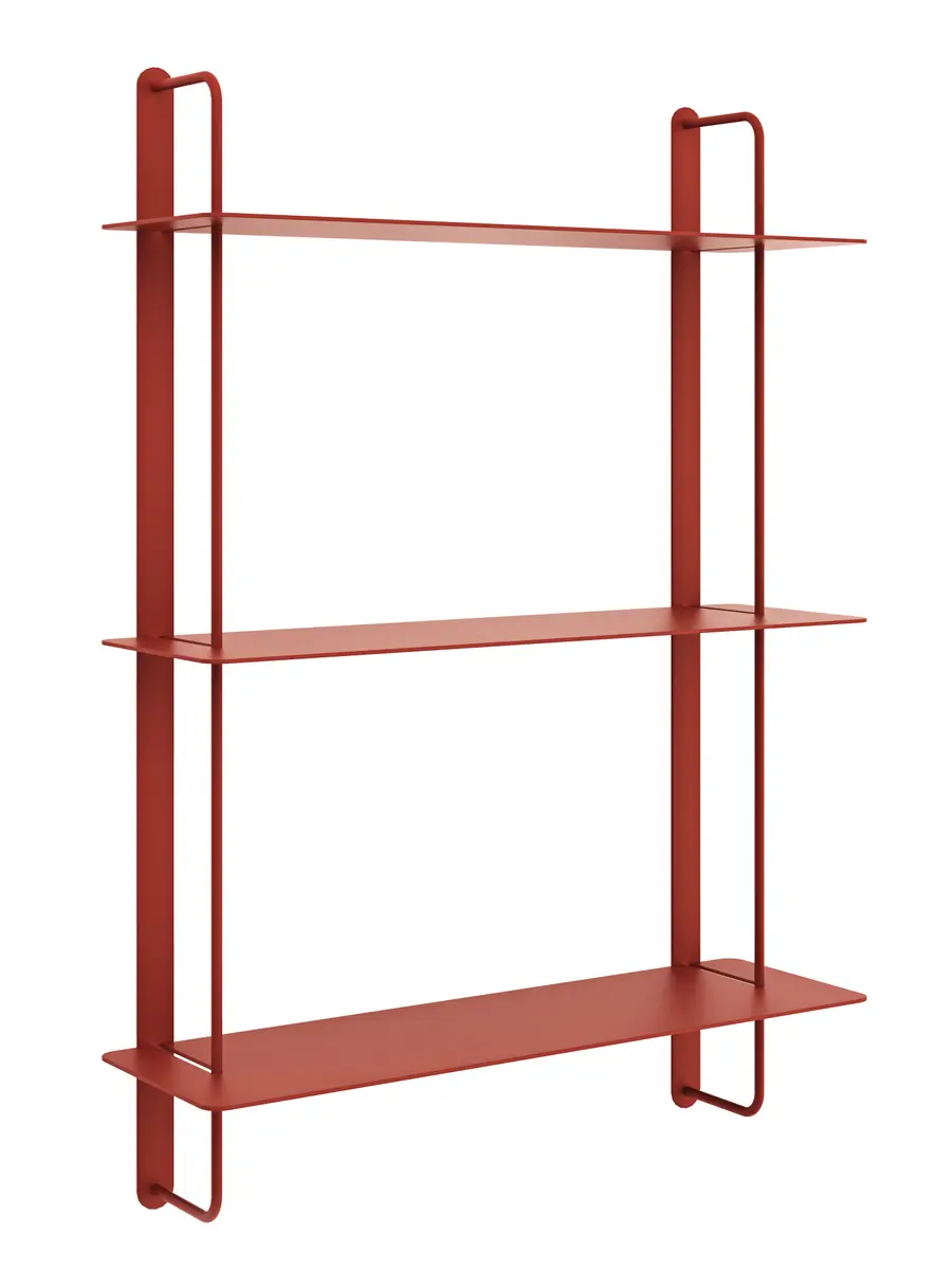 Wandregal Dagny S - BHT ca. 60x85x18 cm, Metall, Camparirot