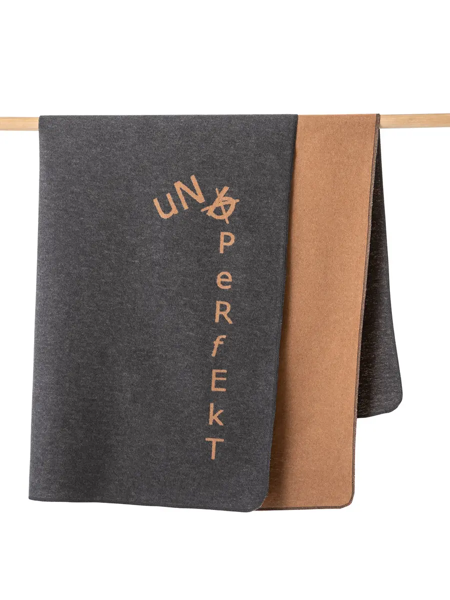 Plaid - Anthrazit, BL ca. 130x170 cm