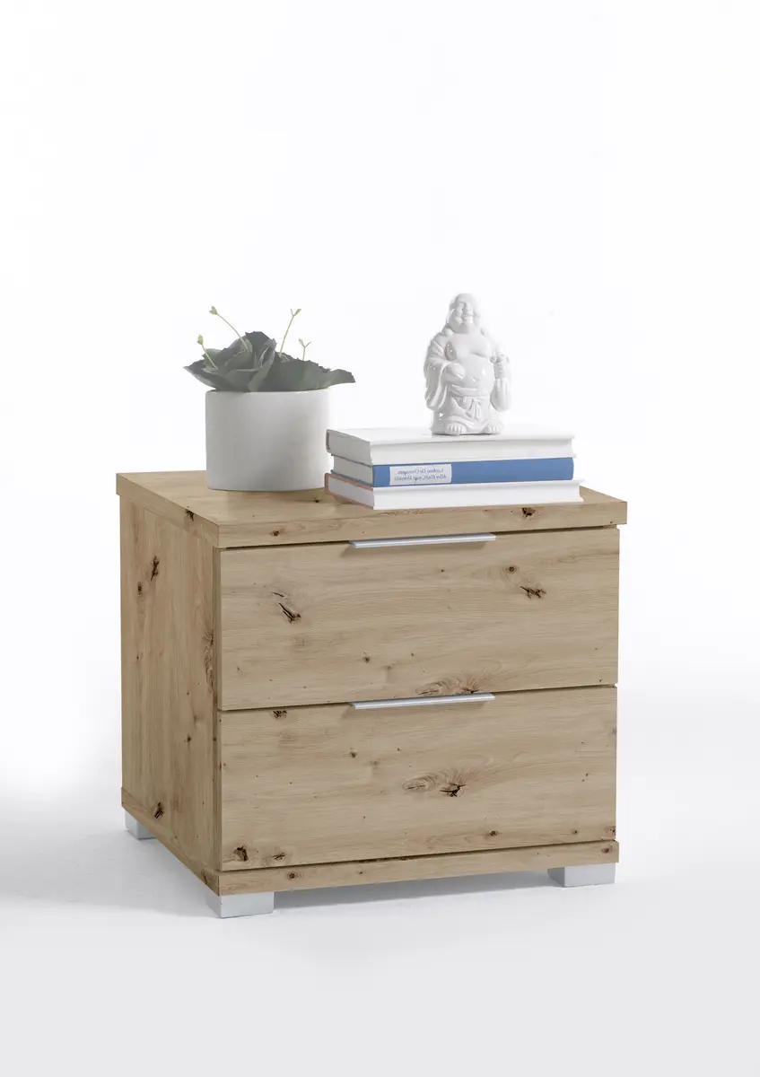 Nachtkommode- Eiche Dekor