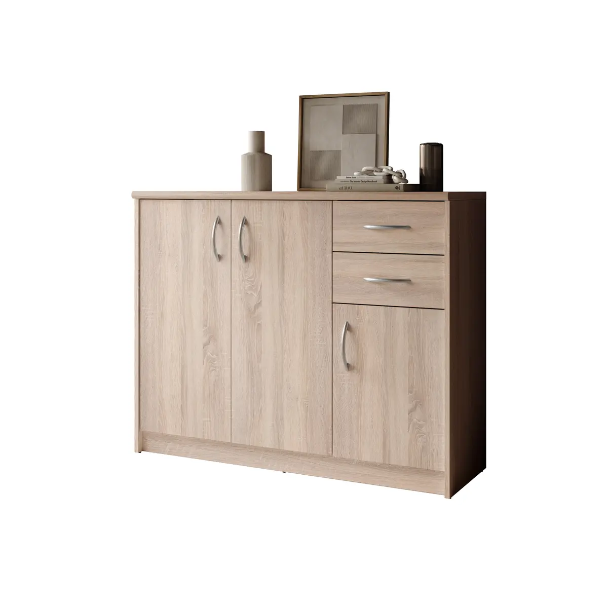 Kommode - B ca. 109 cm, Sonoma Eiche Nachbildung