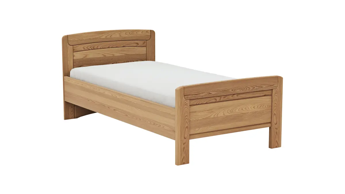 Bett Lenoso - Liegefläche ca. 100x200 cm, Eiche Nachbildung