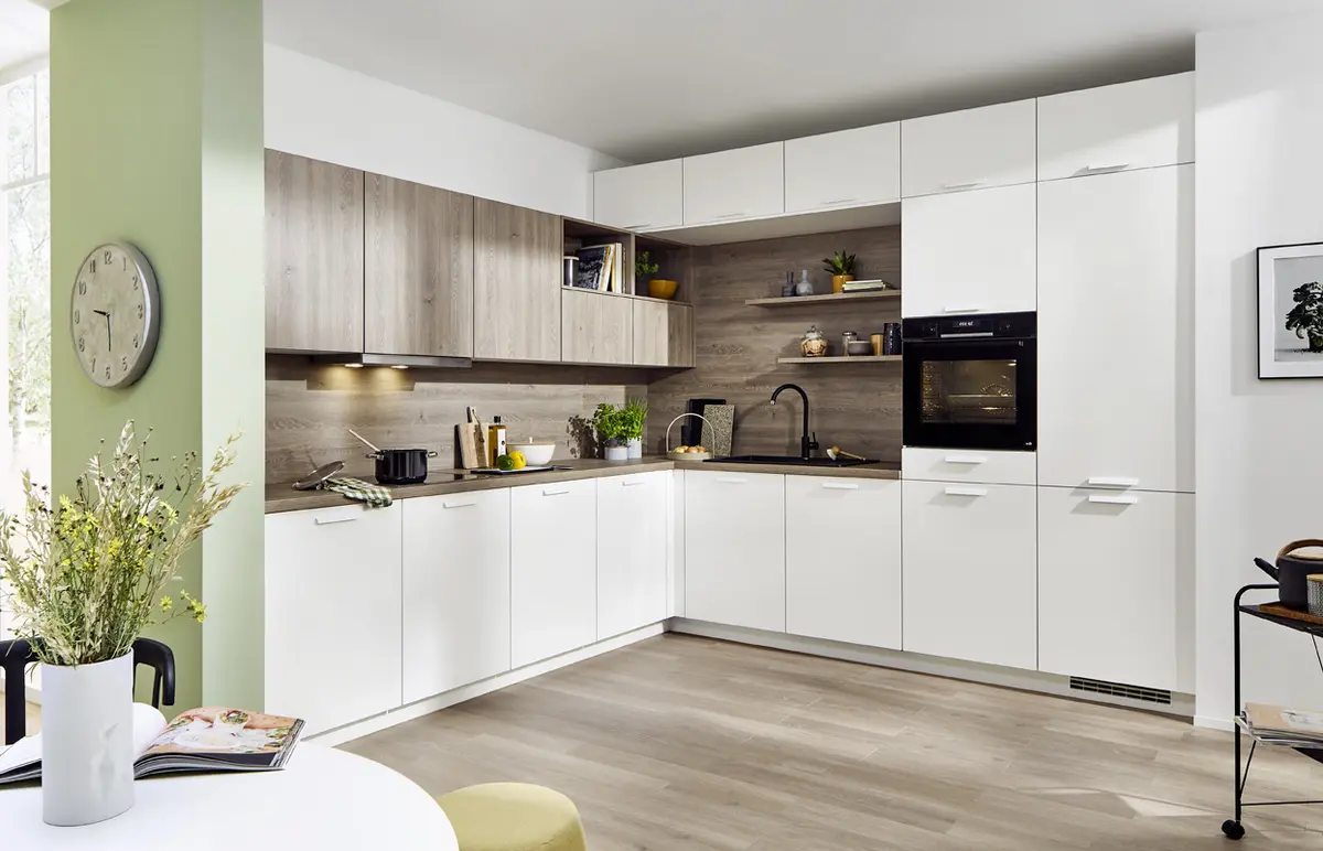 L-Küche 33.150 1 323, Alpin weiß