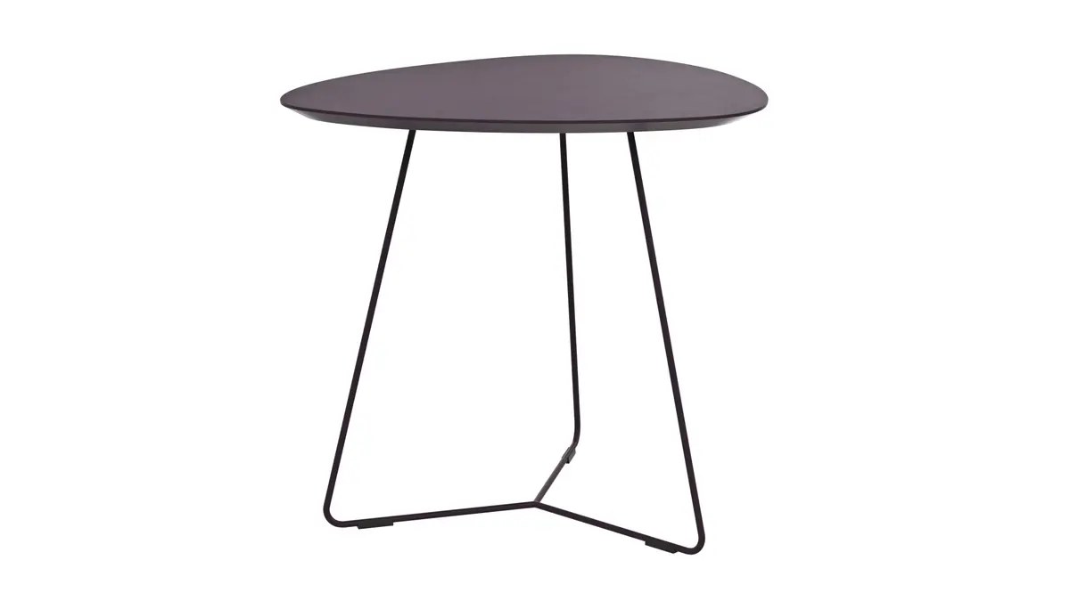 Ecktisch Fano - LBH ca. 59x50x55 cm, Fenix, Aubergine
