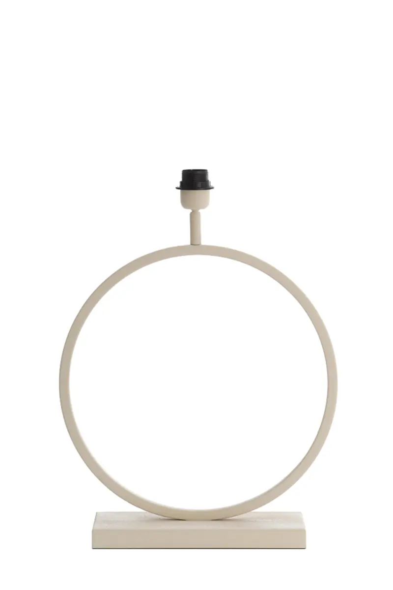 Lampfuß - LBH ca. 40x12,5x52 cm, Creme