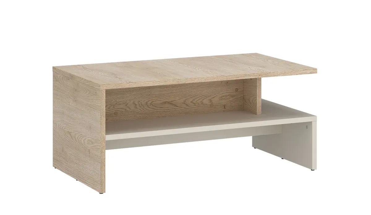 Couchtisch - LB ca. 100x66 cm, Cremona Eiche Torro Nachbildung, Kaschmir