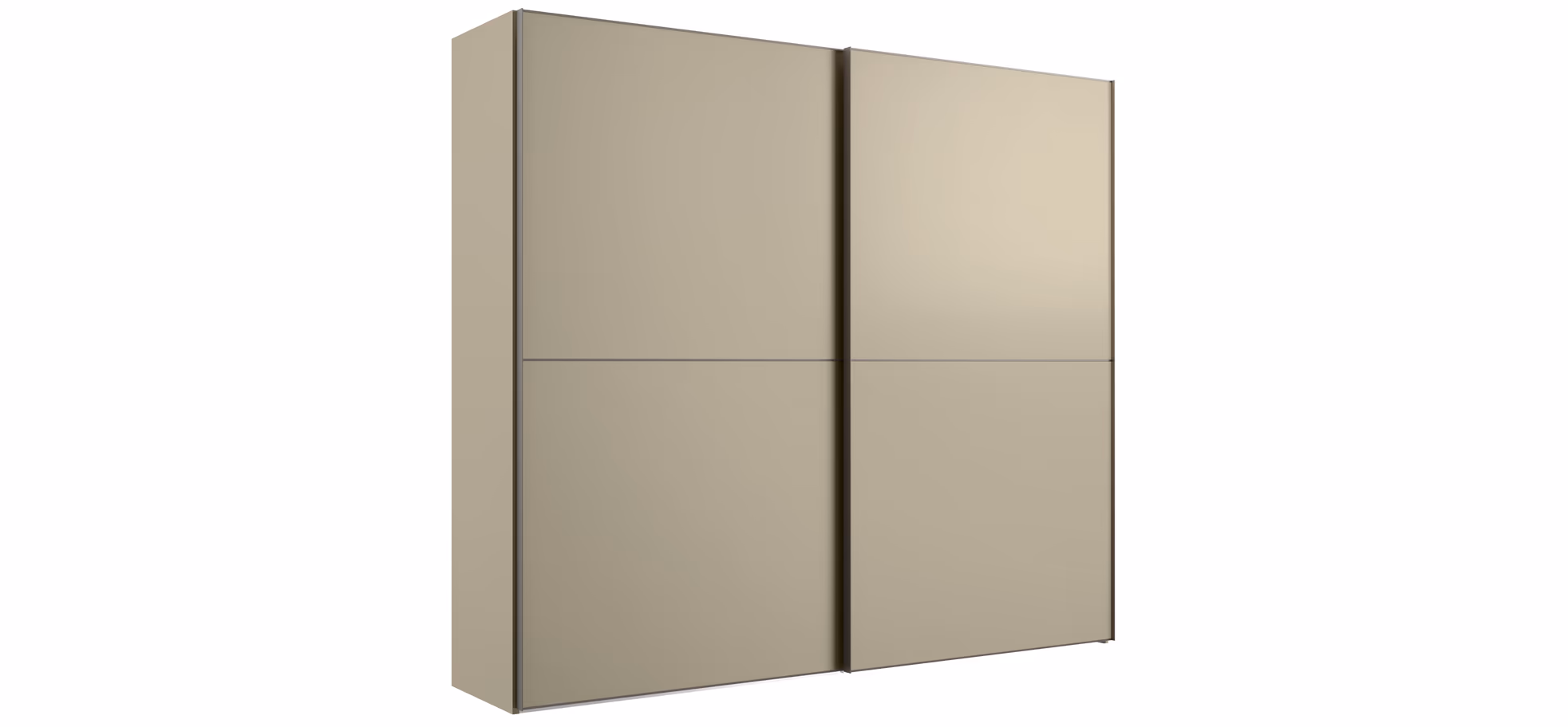 Schwebetürenschrank Solina Dover - B ca. 273 cm, Lack, Cappuccino 1291426349