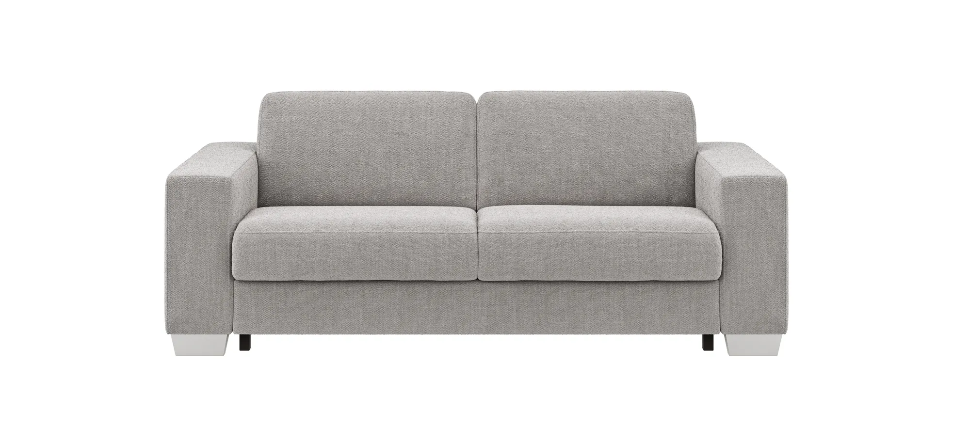 Sofa Nuoro - 2,5-Sitzer inkl. Schlaffunktion, Armlehne breit, Stoff, Grau 109141