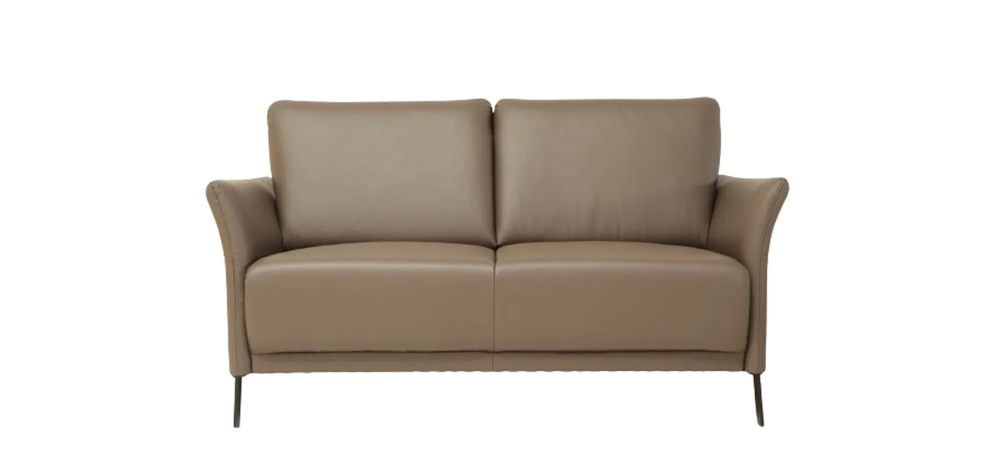 Sofa Rosario - 2-Sitzer, Leder, Rauchbraun 142950