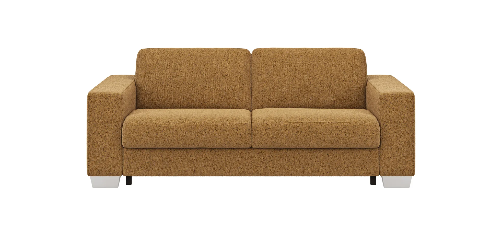 Sofa Nuoro - 2,5-Sitzer inkl. Schlaffunktion, Armlehne breit, Stoff, Cognac 130832