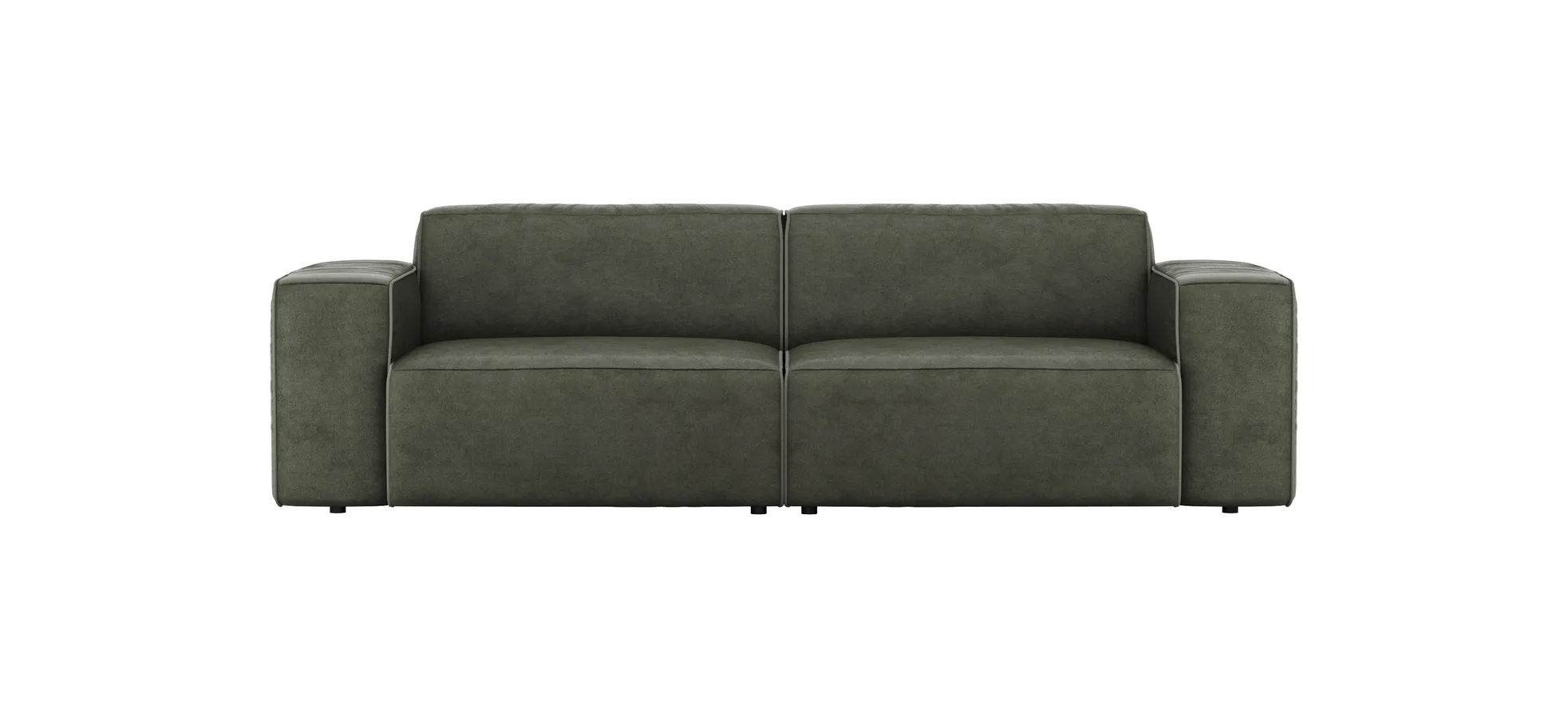 Sofa Elementos - 3 Sitzer, Stoff, Olive 1050761