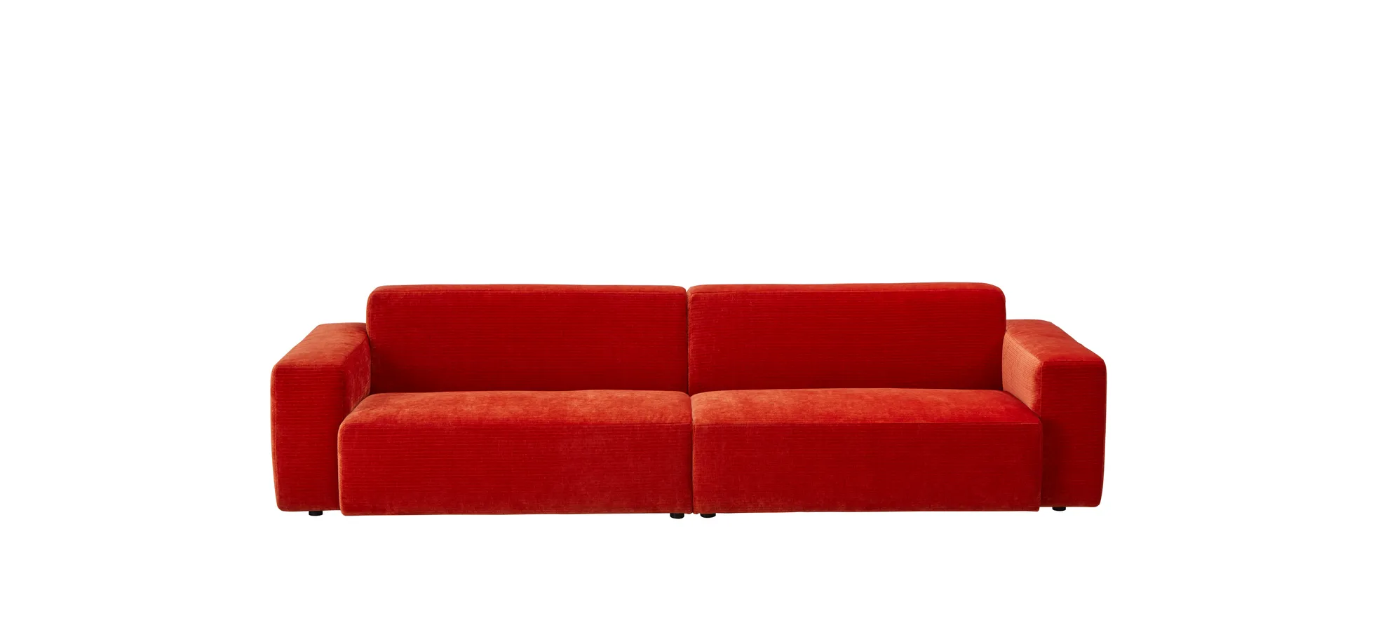 Sofa Elementos - 3-Sitzer XL, Stoff, Campari 131656