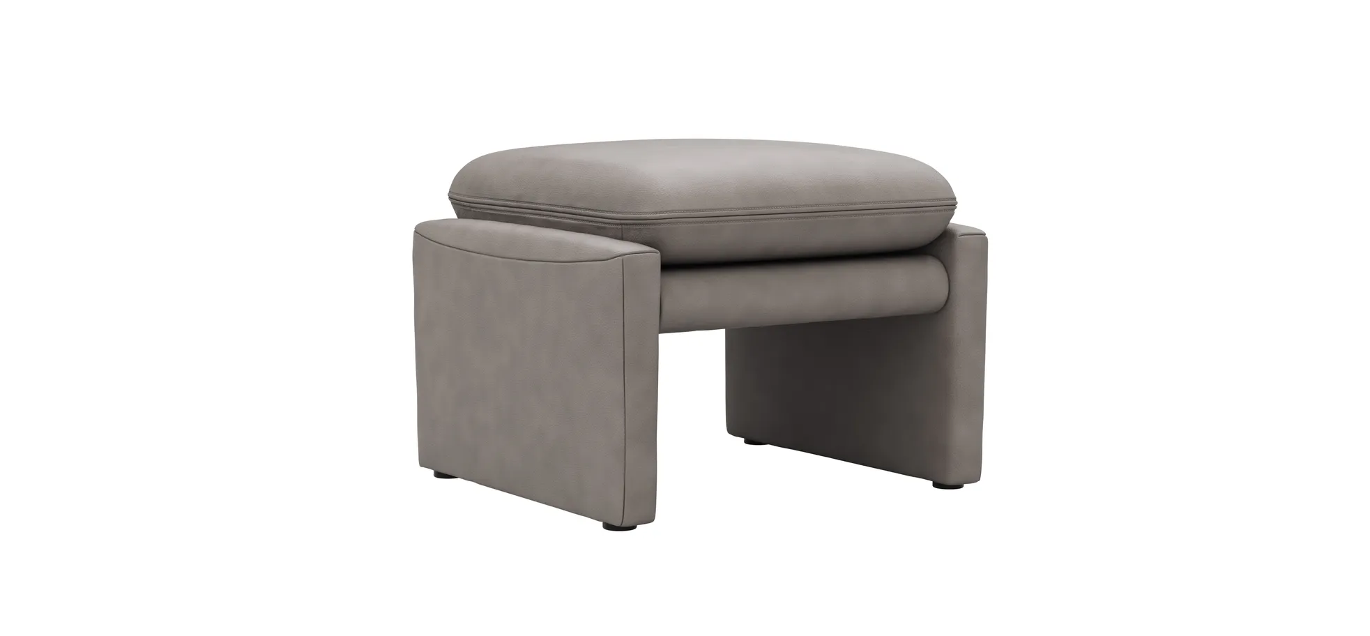 Hocker Tenero - inkl. Sitzhöhe verstellbar, Stoff, Grau 130075