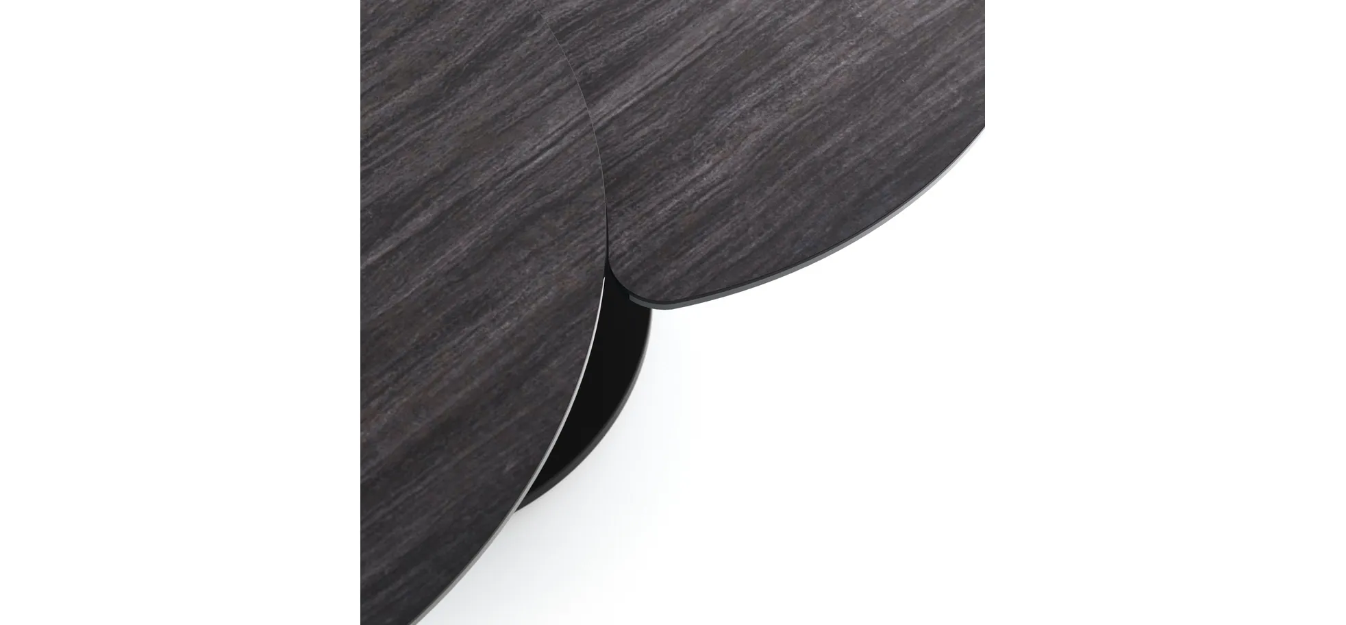 Couchtisch Spessa - LB ca. 128x80 cm, drehbar, Keramik, Anthrazit