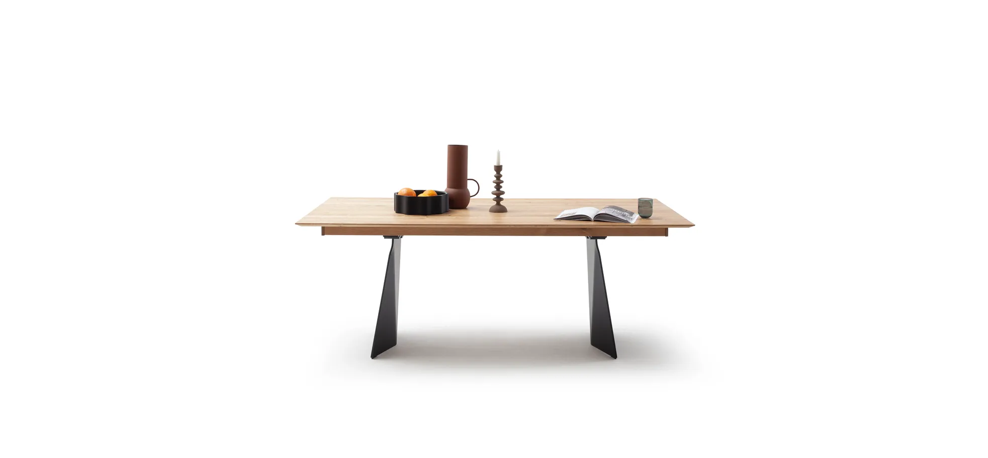 Esstisch 3100 - LB ca. 200x100 cm, ausziehbar, Asteiche massiv, Geölt, 