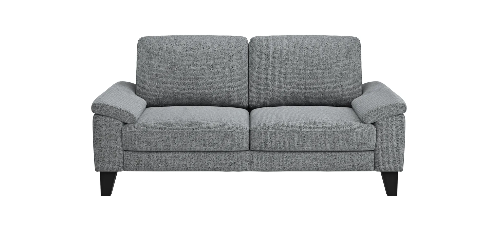 Sofa Oviedo - 2-Sitzer, keine Funktionen, Flachgewebe, Grau 102296