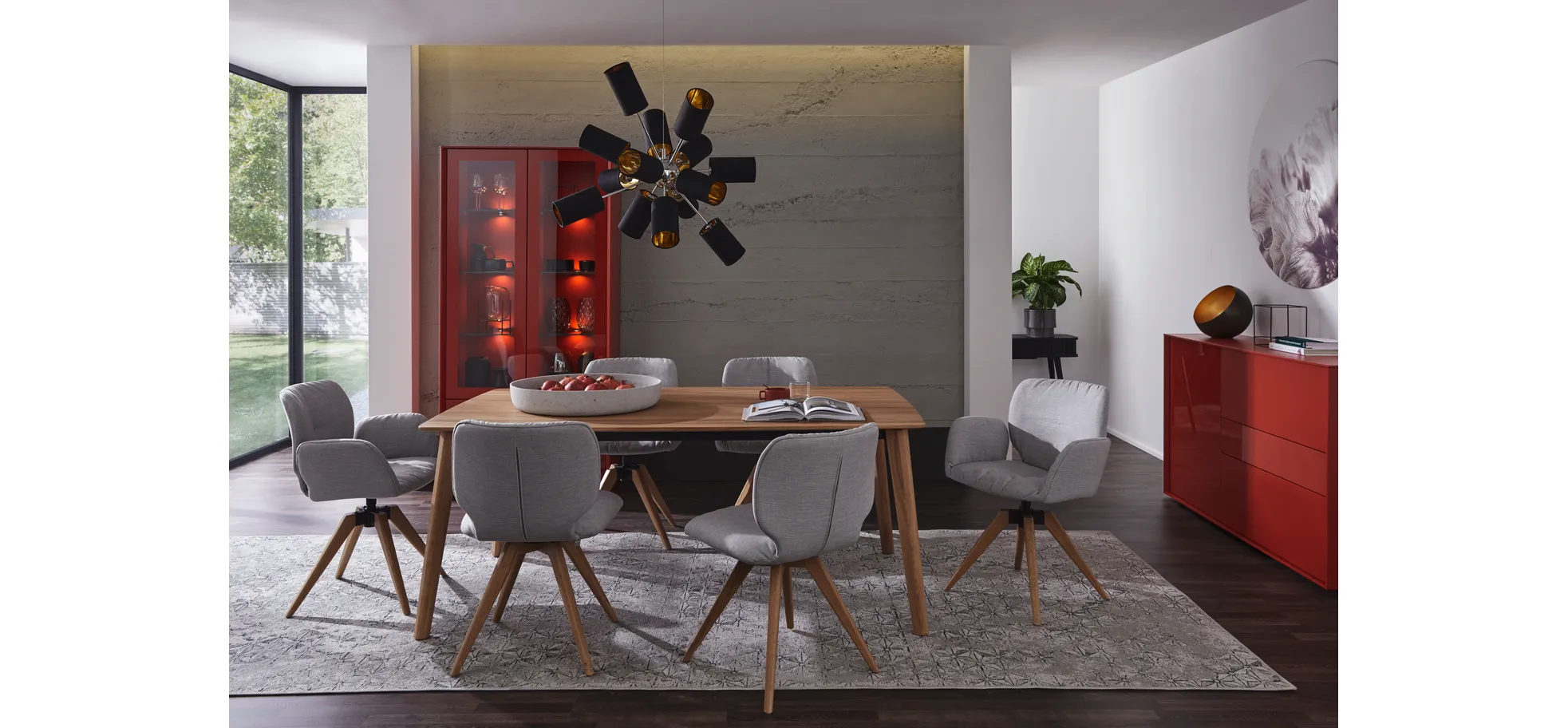 Esstisch Saltino - LB ca. 180x100 cm, Eiche massiv