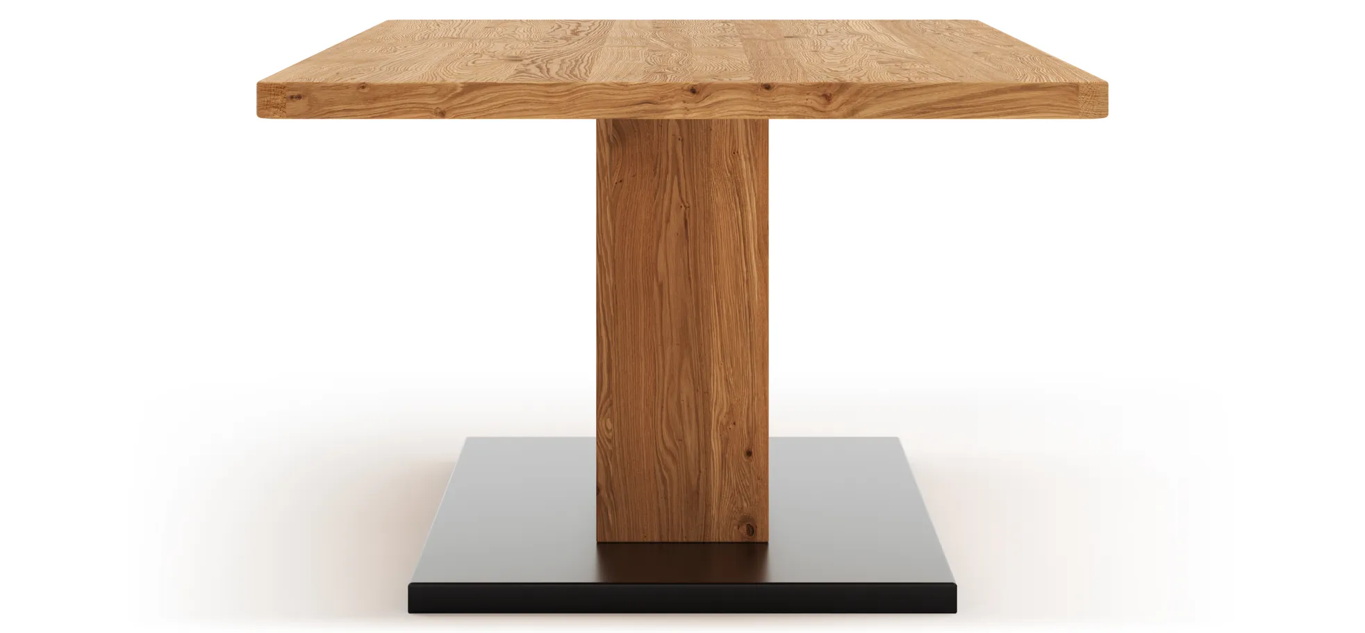 Couchtisch Fibra - LBH 110x65x45 cm, Asteiche massiv