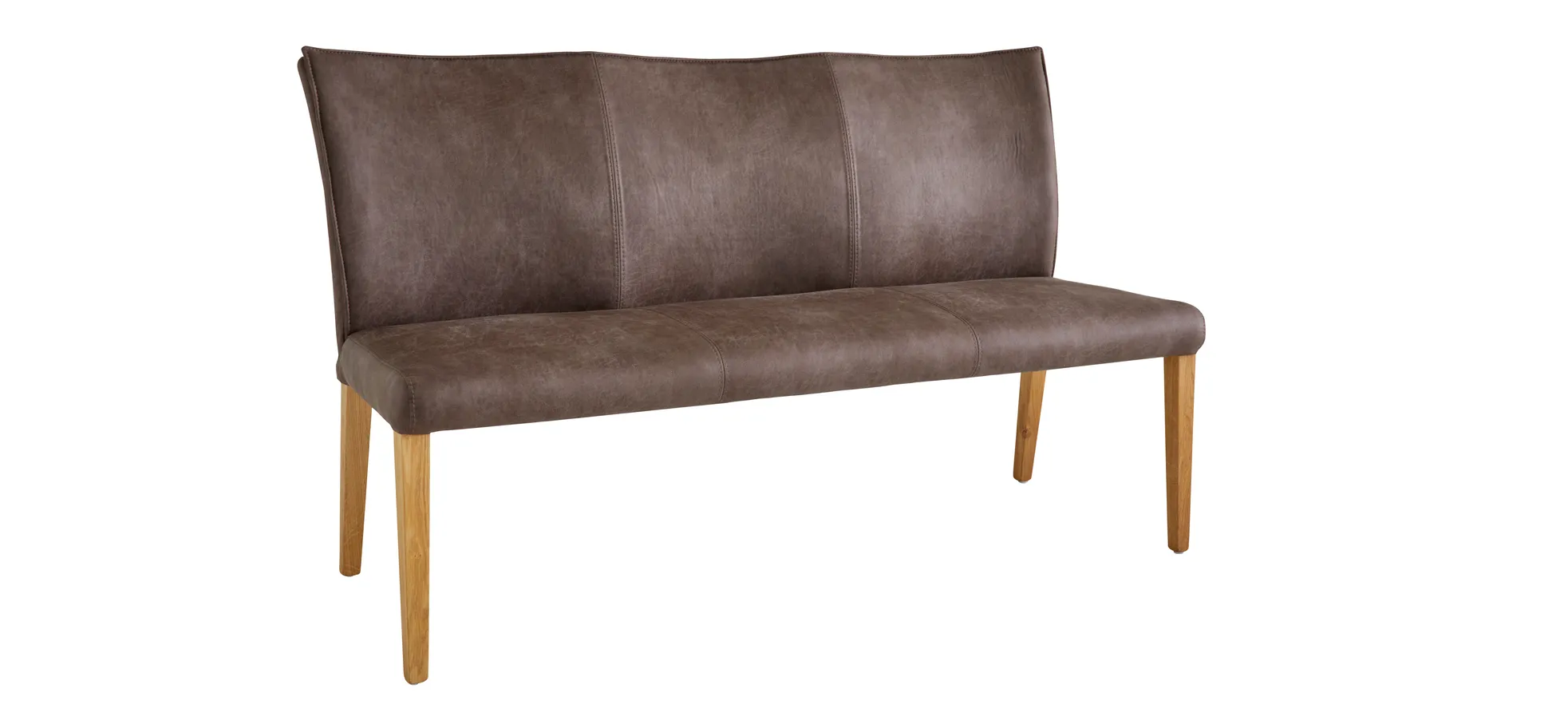 Polsterbank Florea - Breite ca. 155 cm, Stoff, Dunkelbraun 3027578