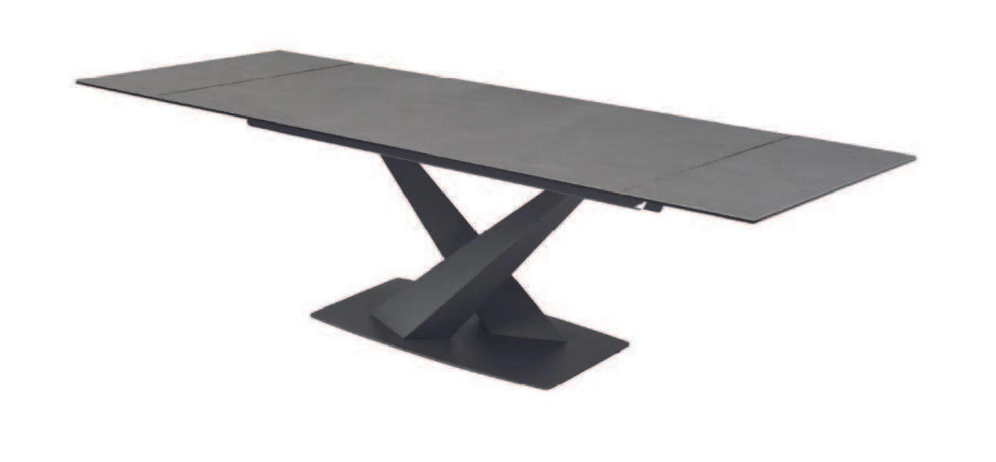 Esstisch Carva - verlängerbar, LB ca. 160x90 cm, Keramik, grau 142041