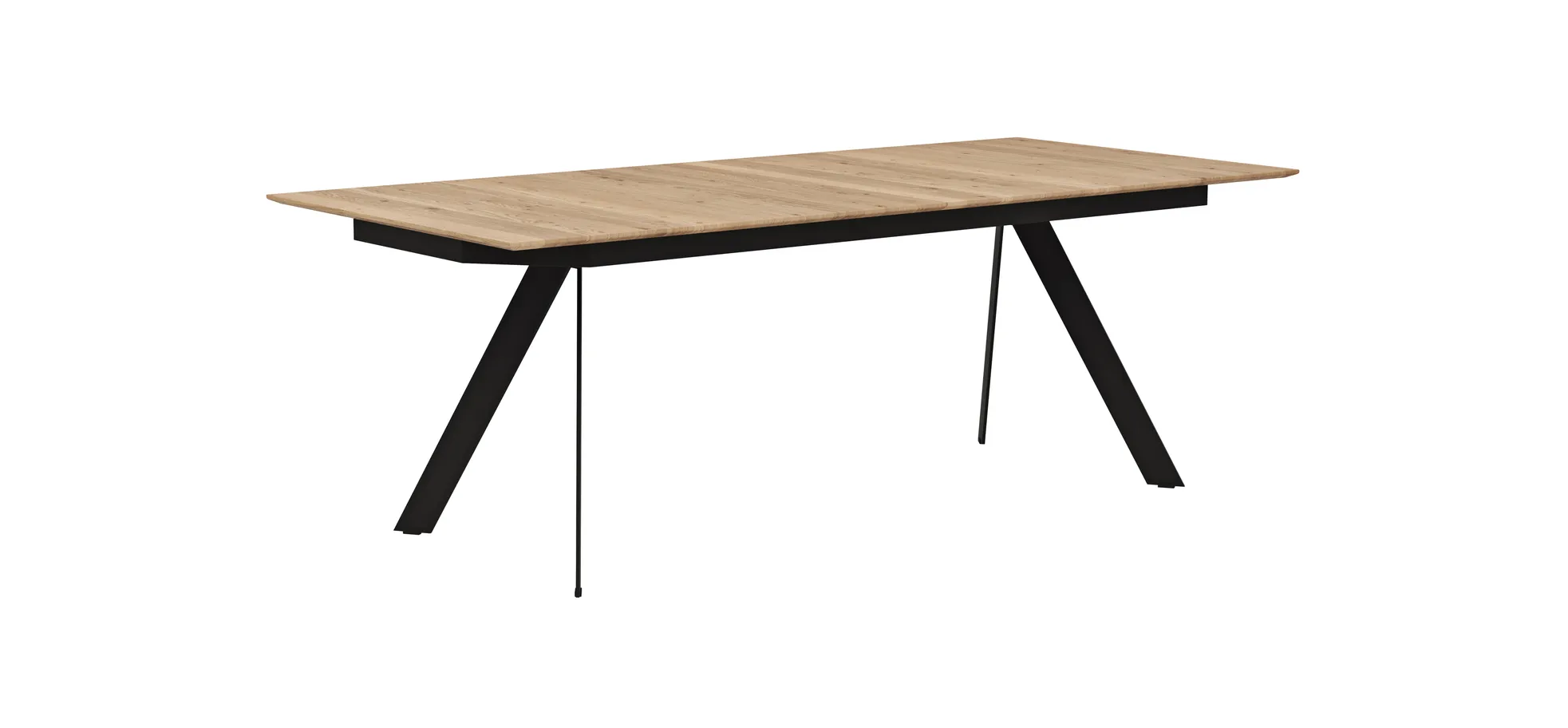 Esstisch Dinner - ausziehbar, LB ca. 220x100 cm, Eiche massiv 110376