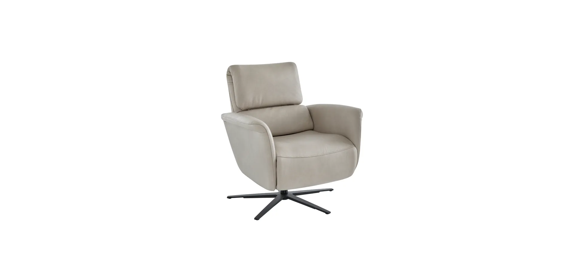 Relaxsessel Rafaela 2.0 - Kopfteil, Rückenlehne und Fußteil verstellbar, Leder, Champagner 9157492